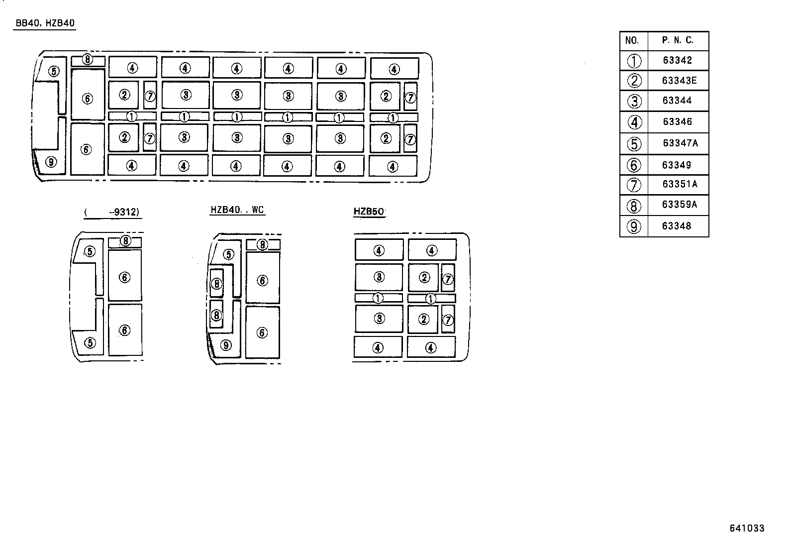  COASTER |  ROOF HEADLINING SILENCER PAD