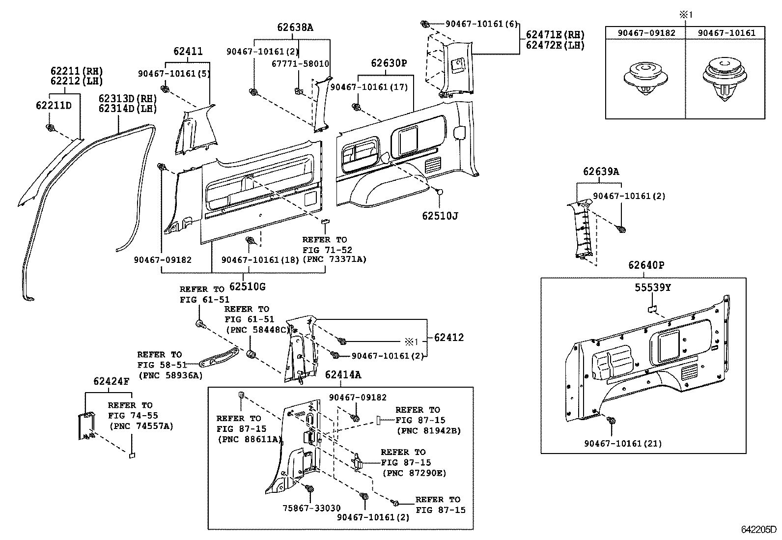  HIACE REGIUSACE |  INSIDE TRIM BOARD