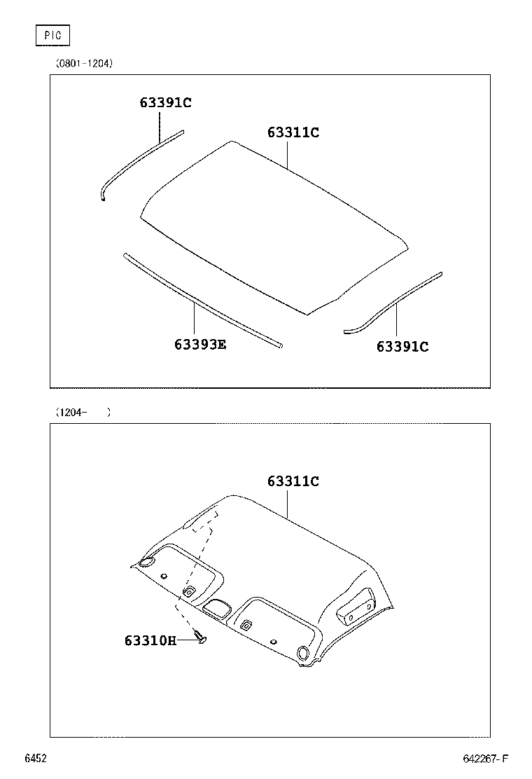  LITE TOWNACE |  ROOF HEADLINING SILENCER PAD