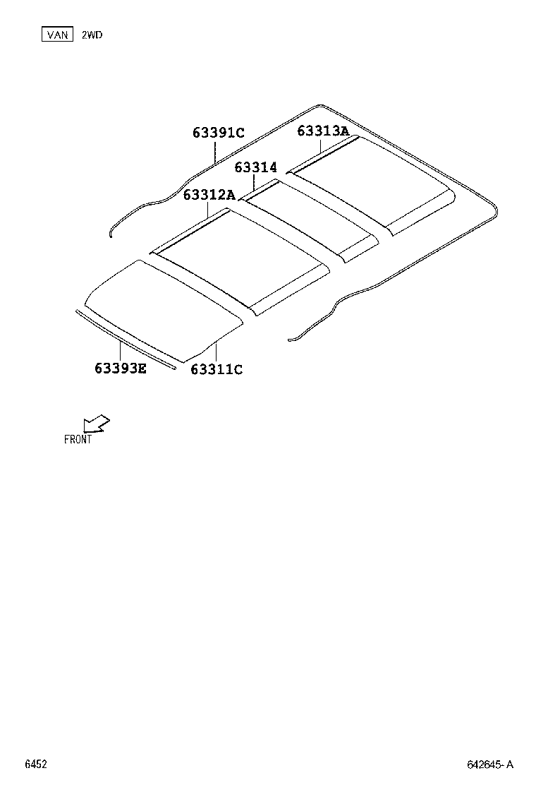  LITE TOWNACE |  ROOF HEADLINING SILENCER PAD