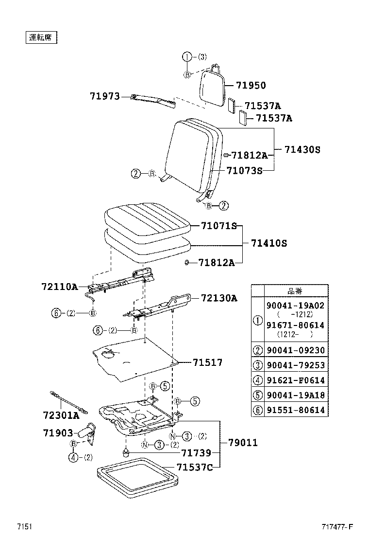  PIXIS TRUCK |  SEAT SEAT TRACK