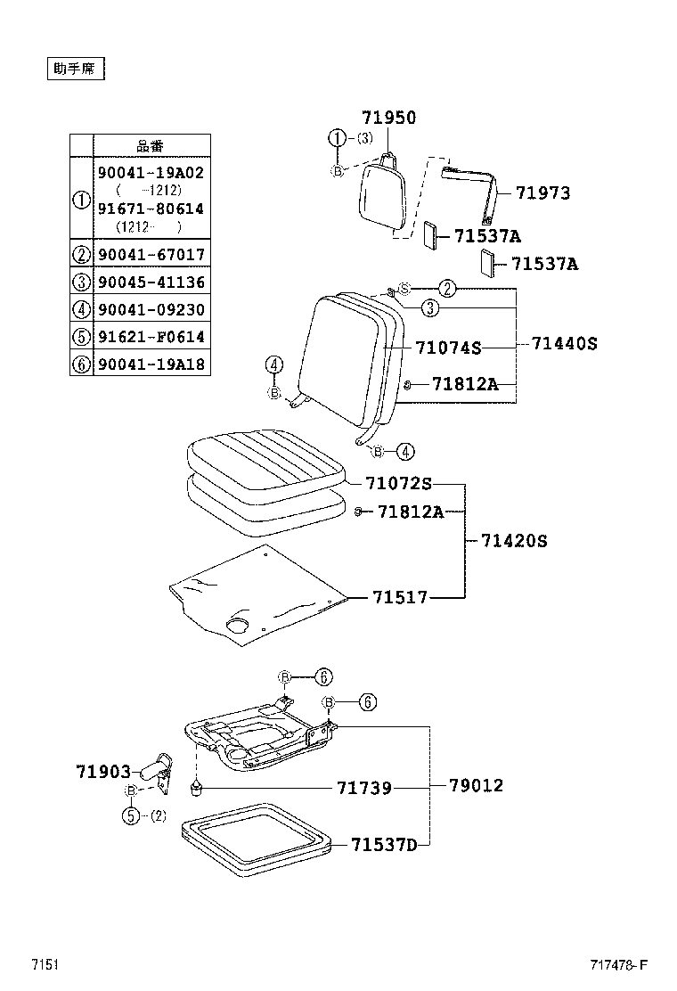  PIXIS TRUCK |  SEAT SEAT TRACK
