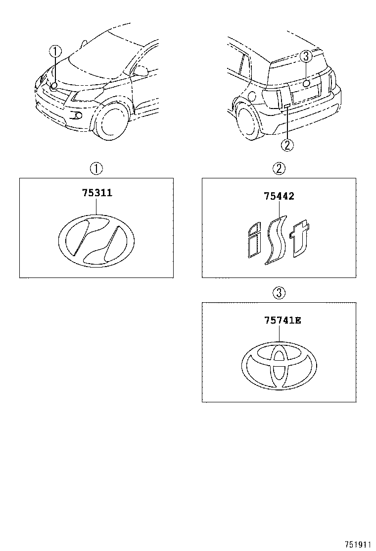  IST |  EMBLEM NAME PLATE EXTERIOR INTERIOR