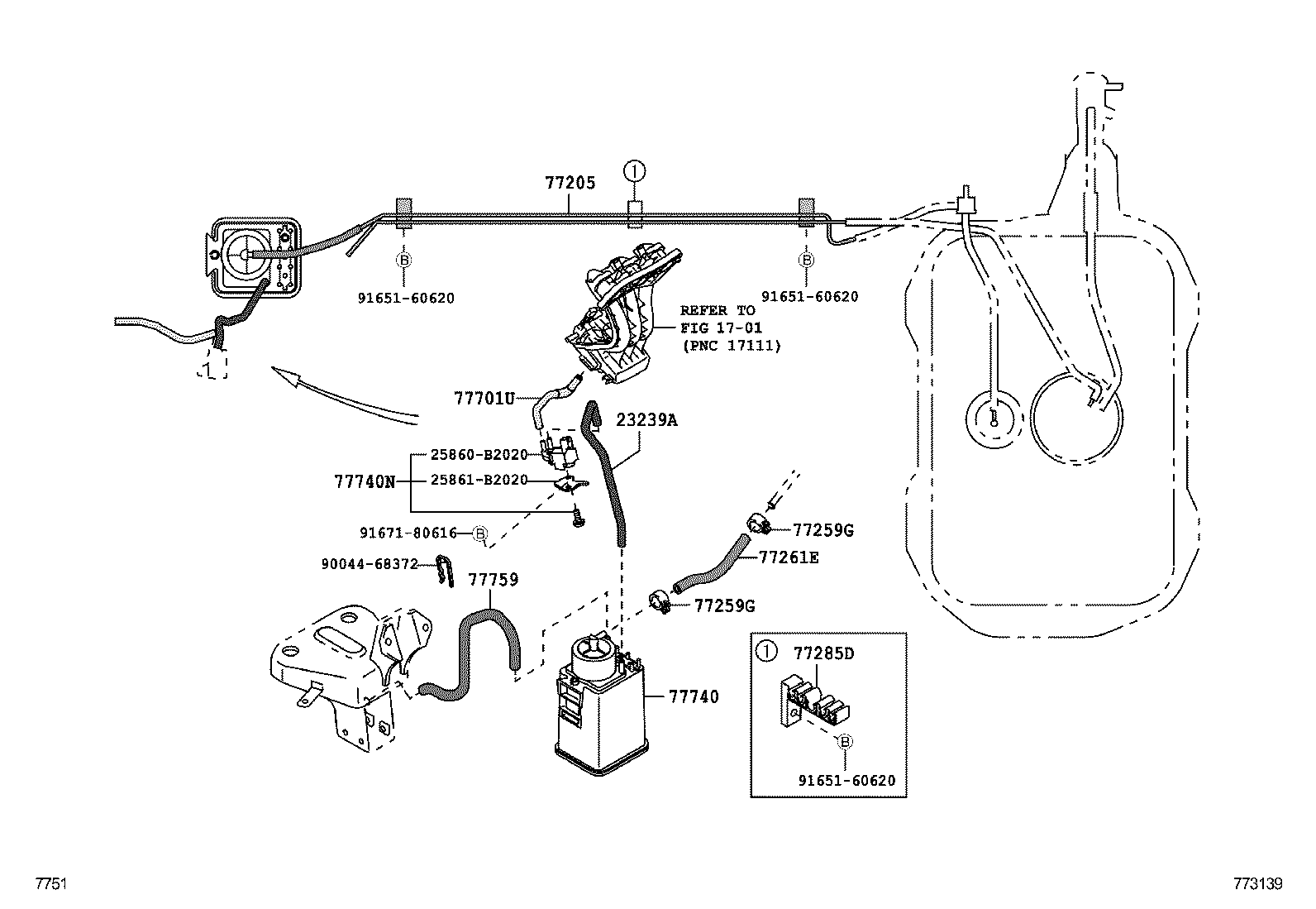  PIXIS TRUCK |  FUEL TANK TUBE
