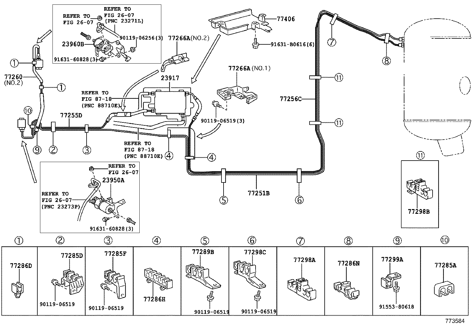  CROWN COMFORT SED |  FUEL TANK TUBE