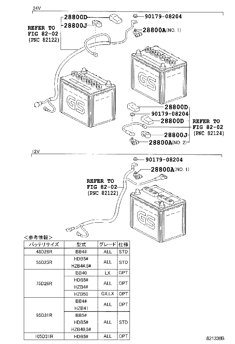  COASTER |  BATTERY BATTERY CABLE