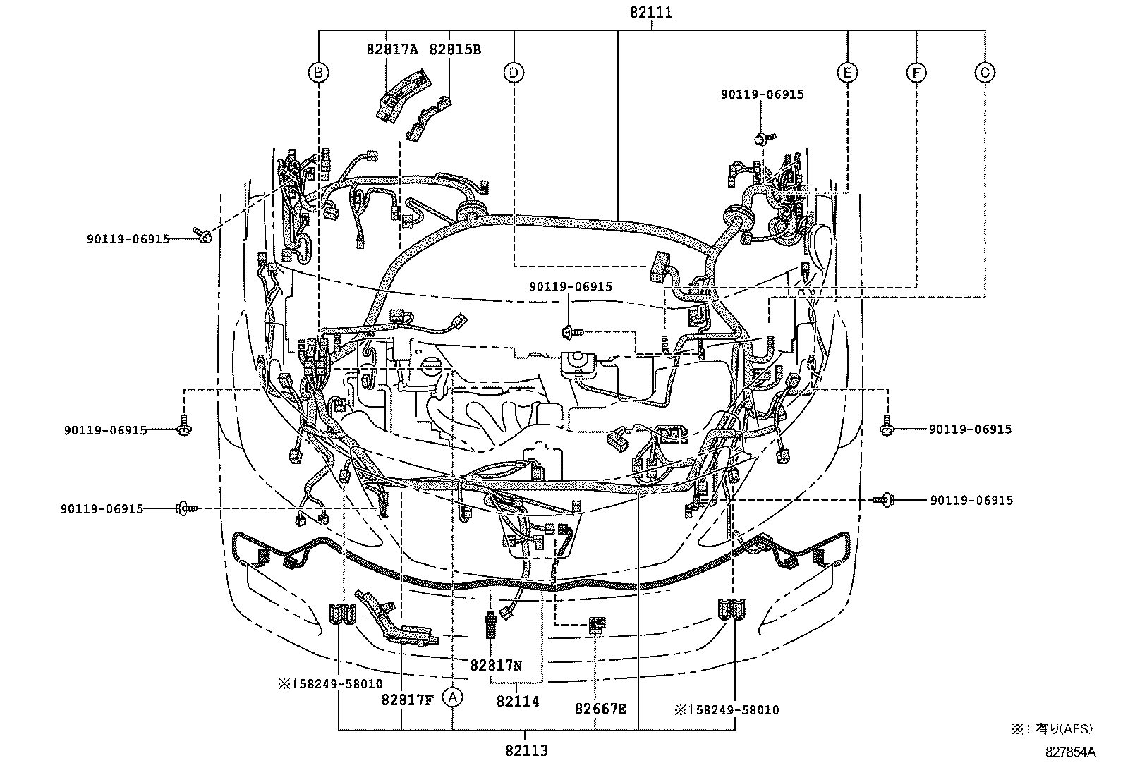  ALPHARD VELLFIRE HV |  WIRING CLAMP