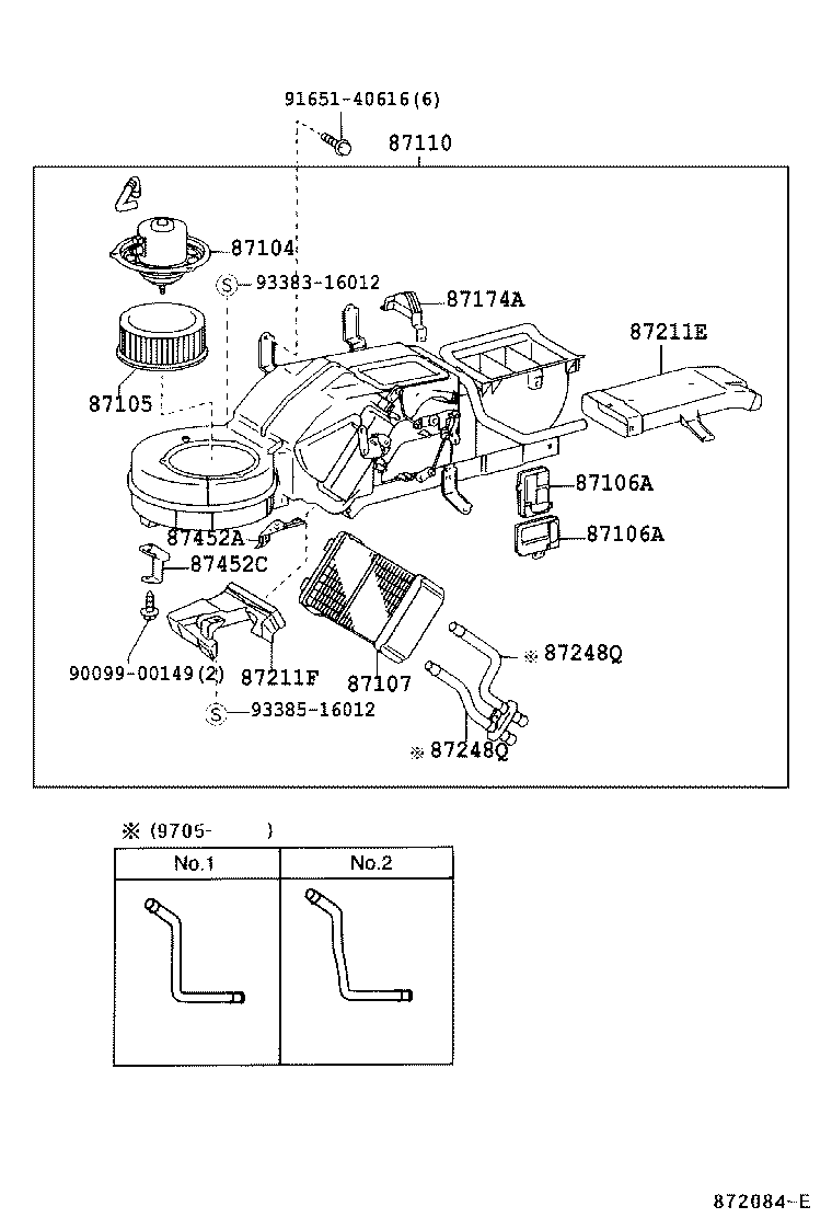  COASTER |  HEATING AIR CONDITIONING HEATER UNIT BLOWER