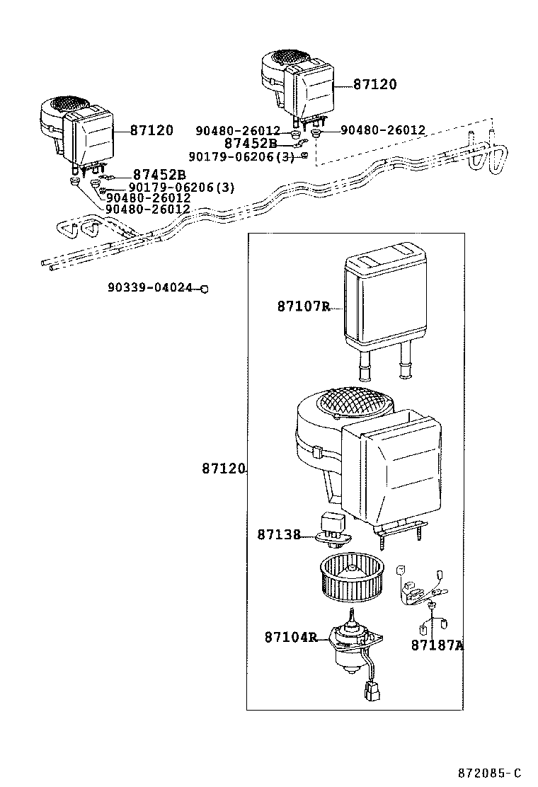  COASTER |  HEATING AIR CONDITIONING HEATER UNIT BLOWER