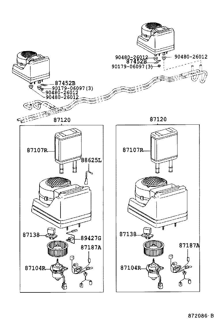  COASTER |  HEATING AIR CONDITIONING HEATER UNIT BLOWER