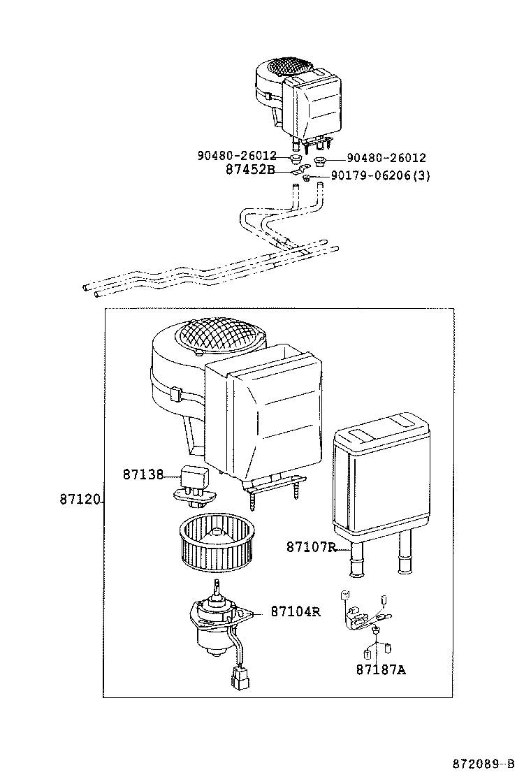  COASTER |  HEATING AIR CONDITIONING HEATER UNIT BLOWER