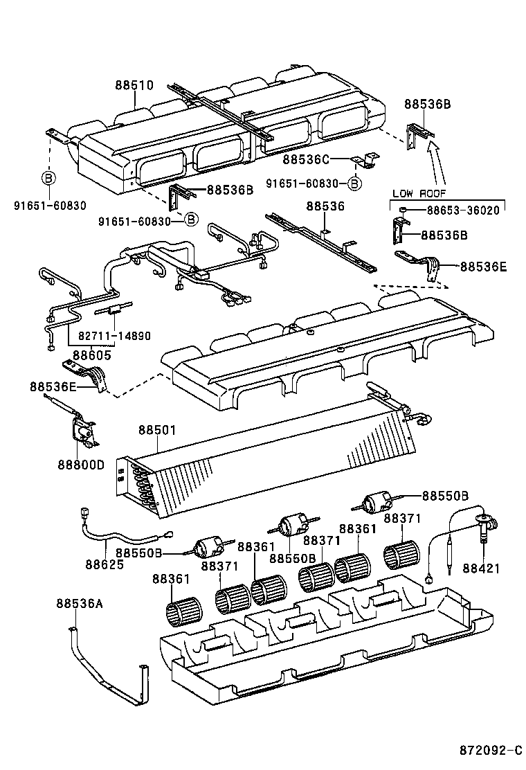  COASTER |  HEATING AIR CONDITIONING COOLER UNIT