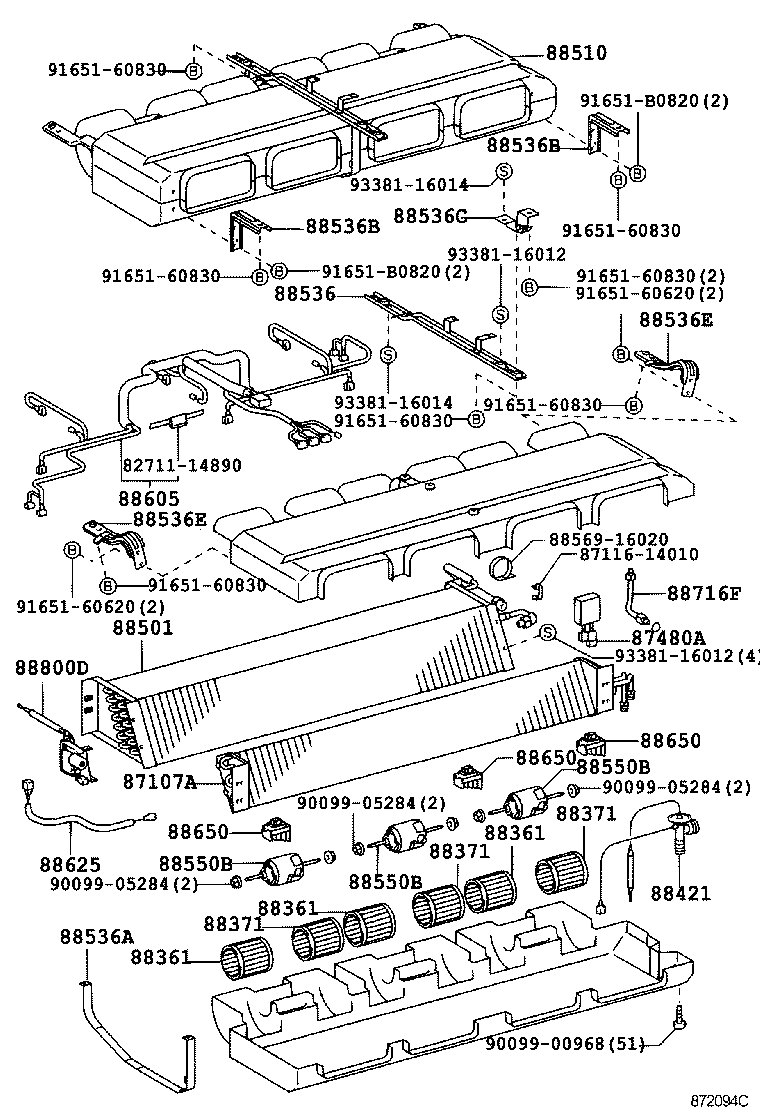  COASTER |  HEATING AIR CONDITIONING COOLER UNIT