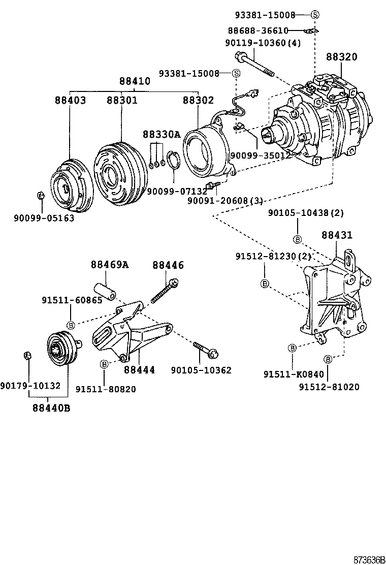  COASTER |  HEATING AIR CONDITIONING COMPRESSOR