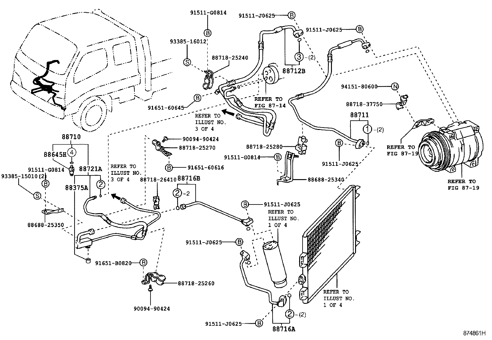  DYNA TOYOACE |  HEATING AIR CONDITIONING COOLER PIPING