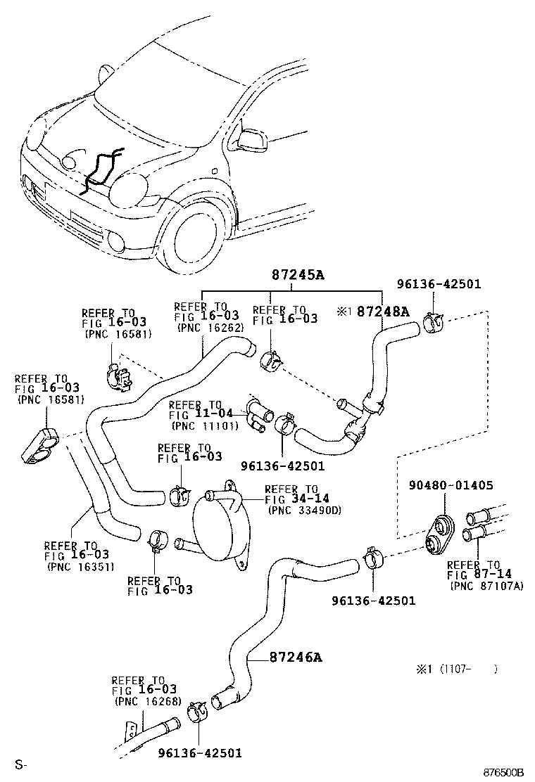  SIENTA |  HEATING AIR CONDITIONING WATER PIPING