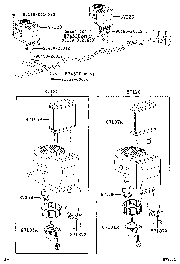  COASTER |  HEATING AIR CONDITIONING HEATER UNIT BLOWER