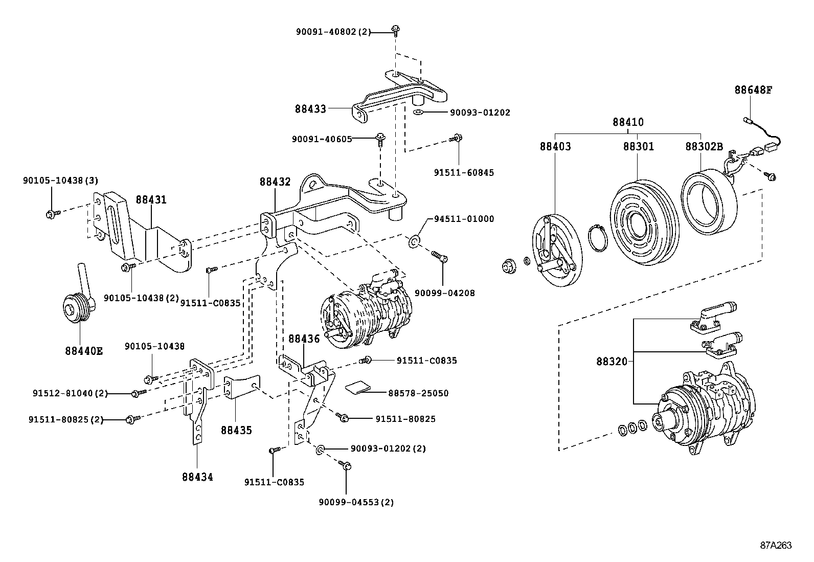  DYNA TOYOACE |  HEATING AIR CONDITIONING COMPRESSOR