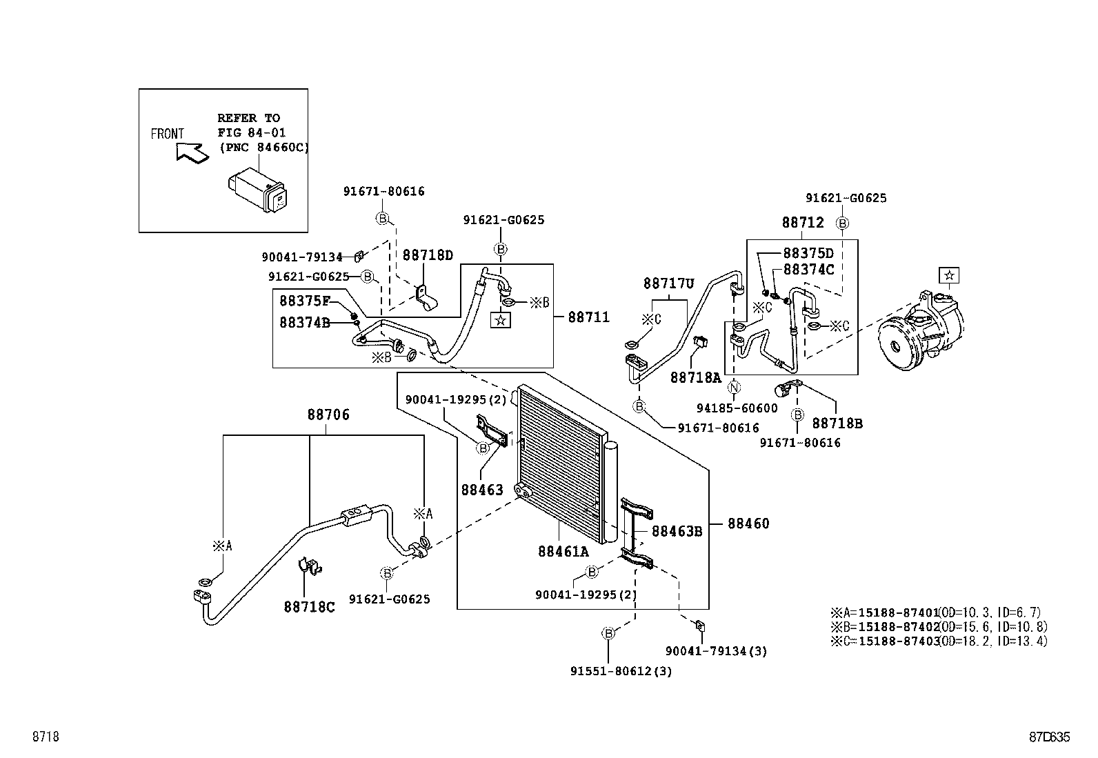  PIXIS TRUCK |  HEATING AIR CONDITIONING COOLER PIPING