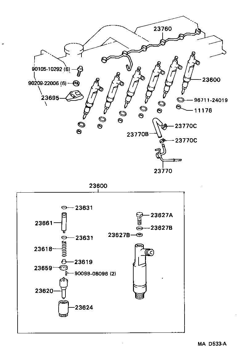 COASTER |  INJECTION NOZZLE