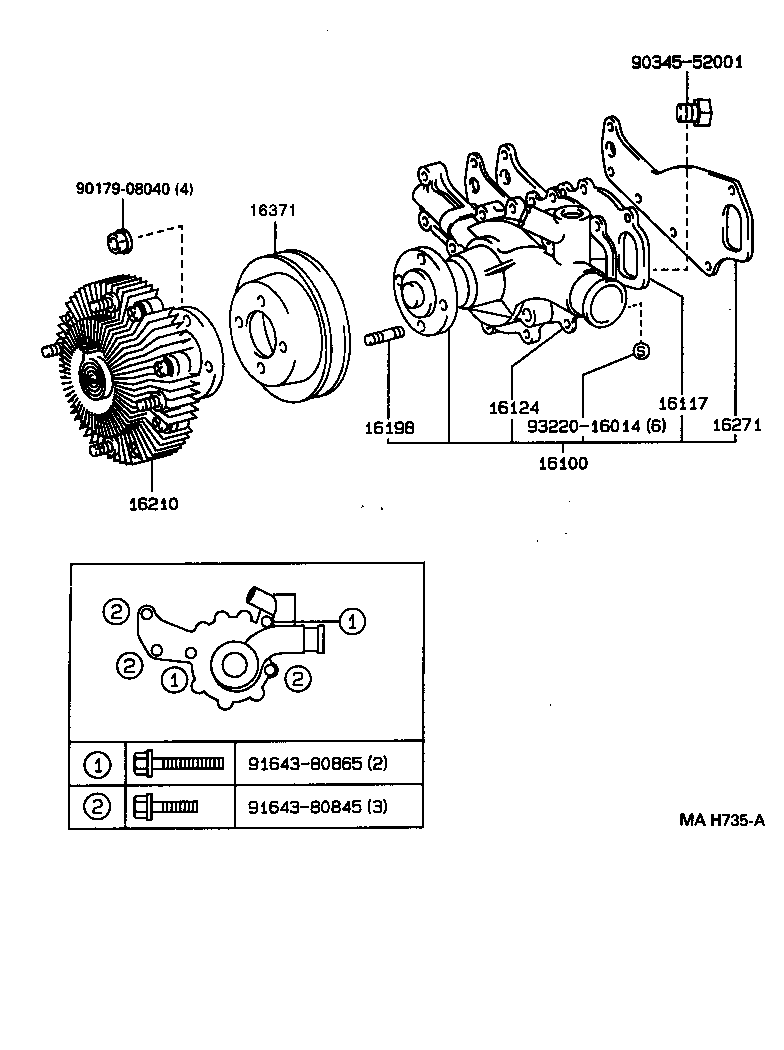  COASTER |  WATER PUMP