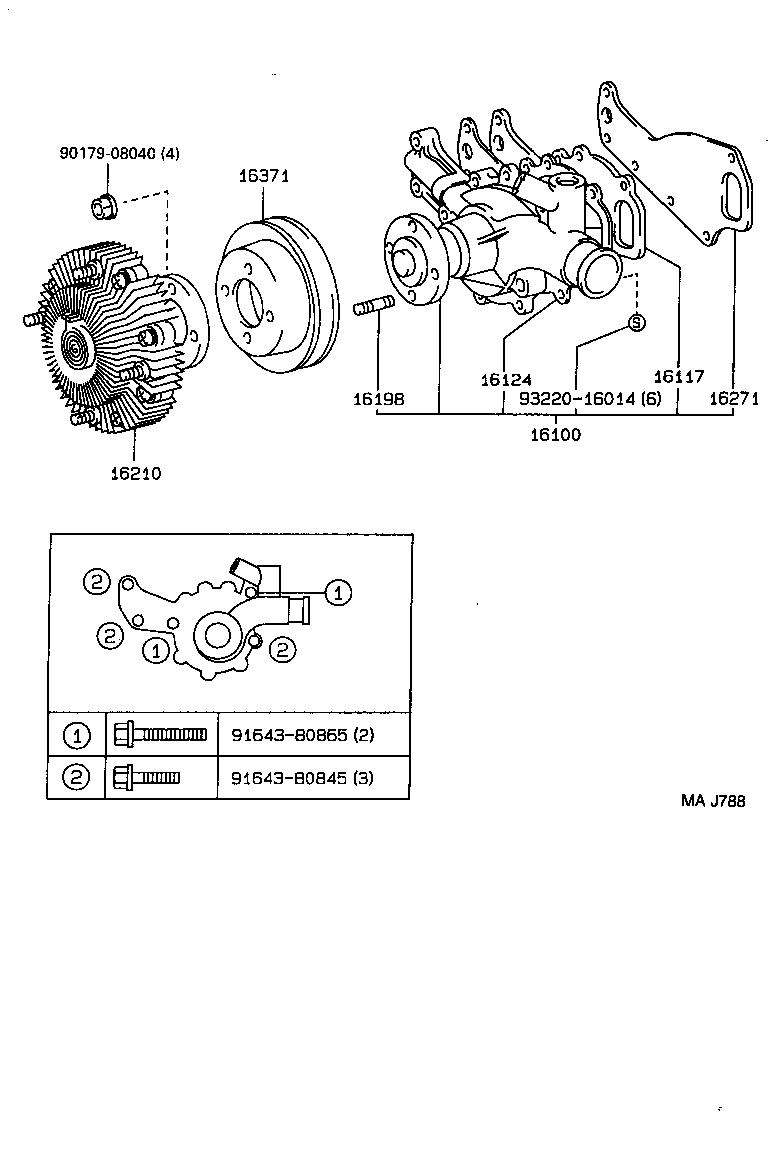  COASTER |  WATER PUMP