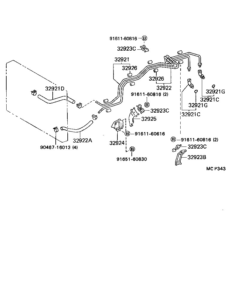  COASTER |  OIL COOLER TUBE ATM