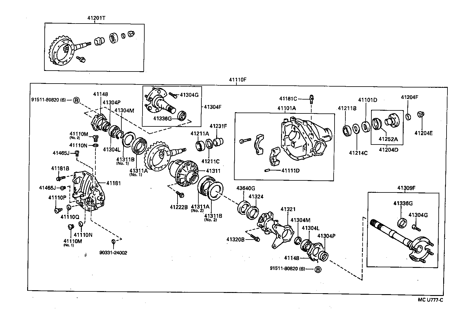  COASTER |  FRONT AXLE HOUSING DIFFERENTIAL