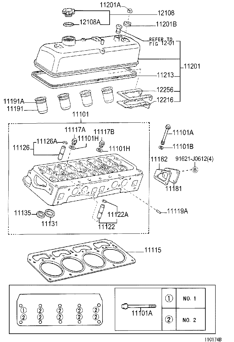  LITE TOWNACE NOAH V |  CYLINDER HEAD