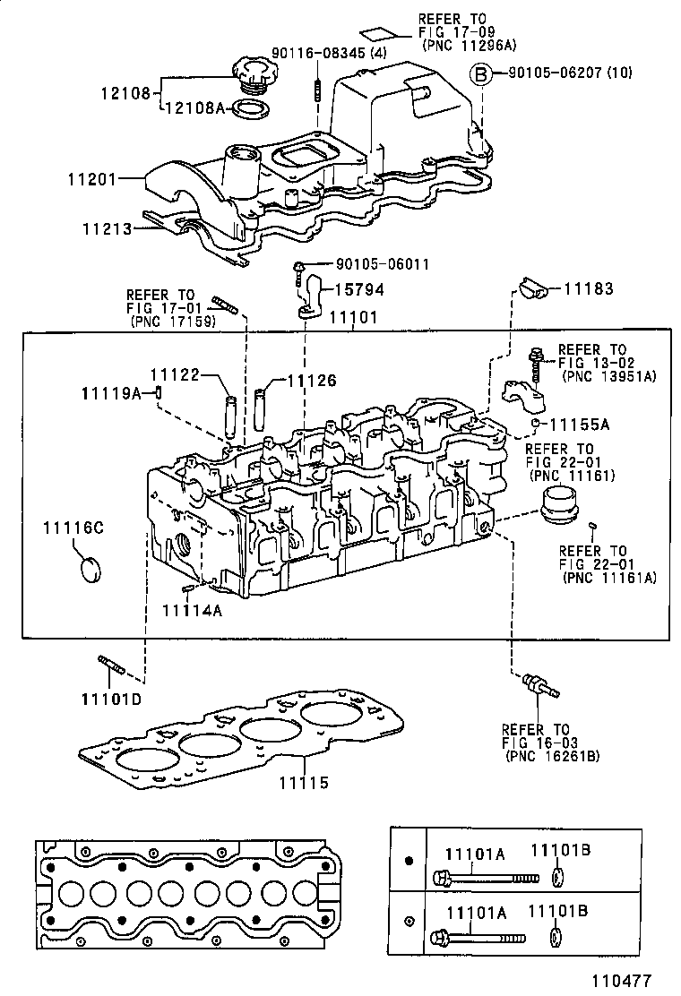  LITE TOWNACE NOAH V |  CYLINDER HEAD
