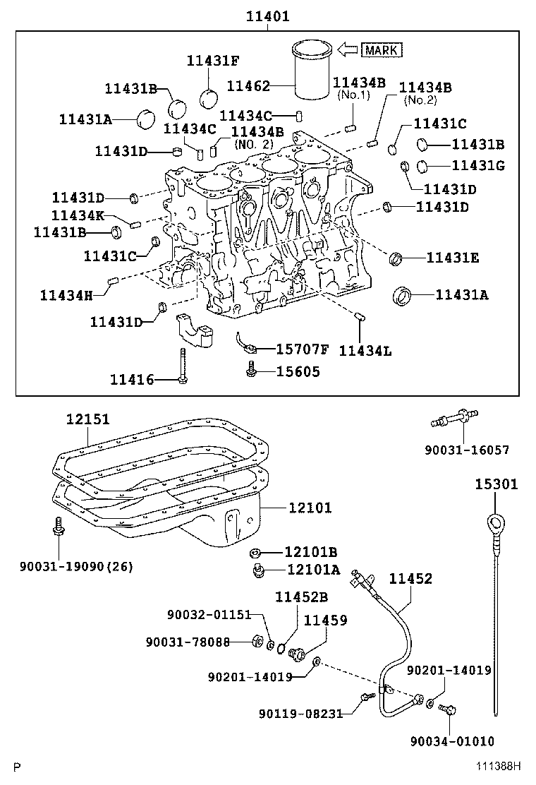  DYNA TOYOACE |  CYLINDER BLOCK