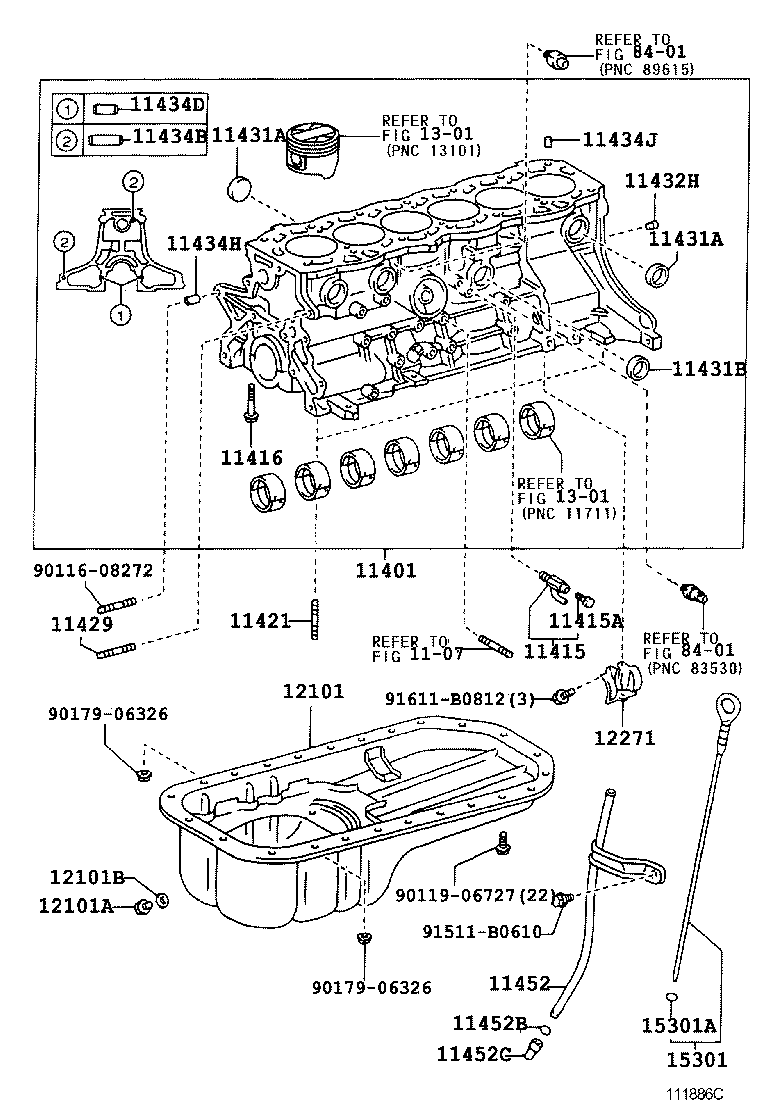  CROWN CROWN MAJESTA |  CYLINDER BLOCK