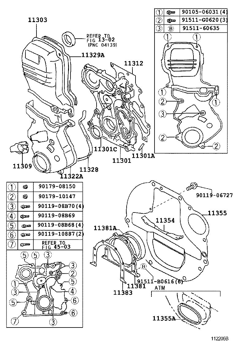  CROWN CROWN MAJESTA |  TIMING GEAR COVER REAR END PLATE