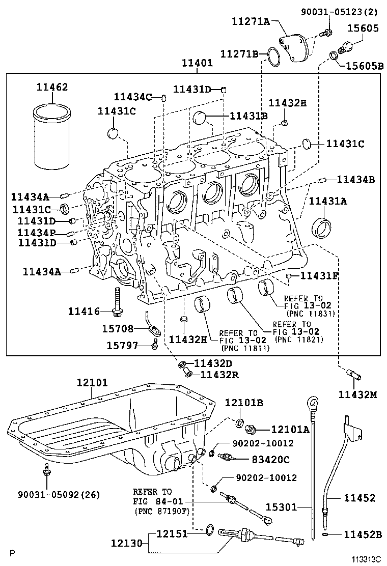  DYNA TOYOACE |  CYLINDER BLOCK