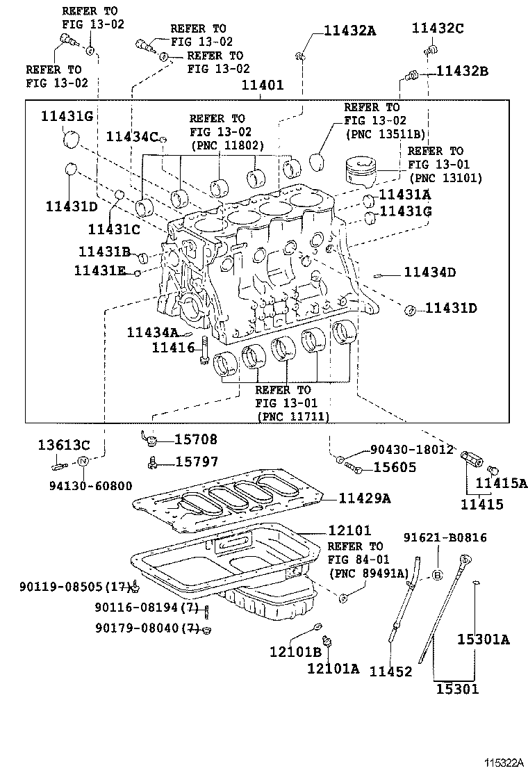  DYNA TOYOACE |  CYLINDER BLOCK