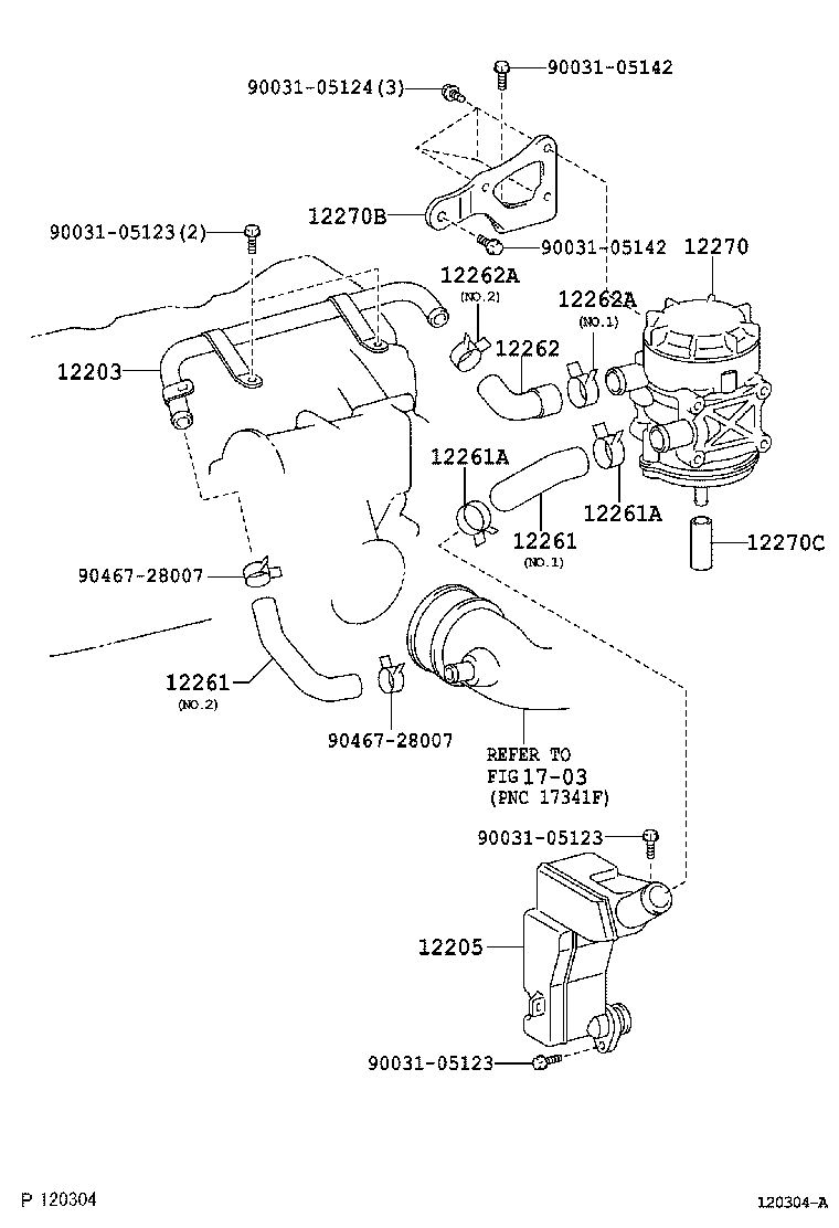  DYNA TOYOACE |  VENTILATION HOSE