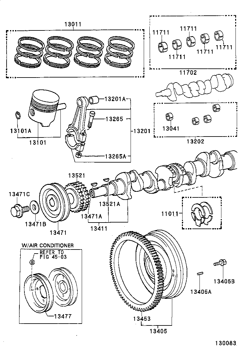  LITE TOWNACE NOAH V |  CRANKSHAFT PISTON