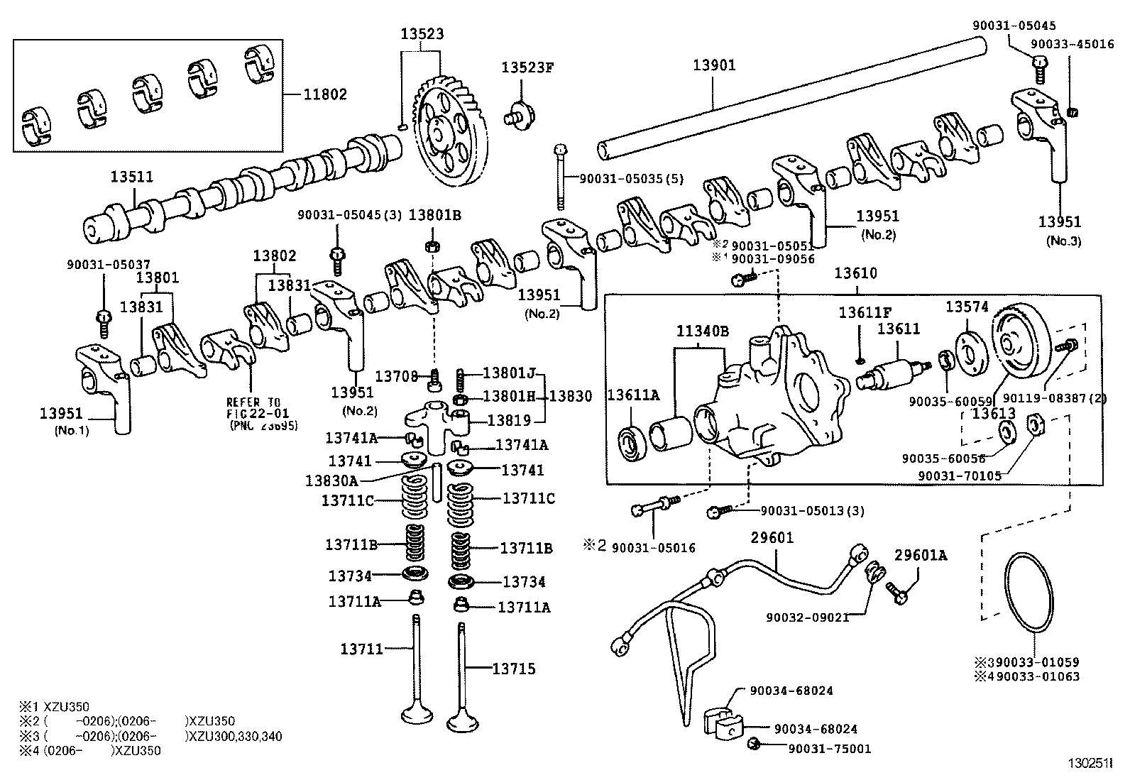  DYNA TOYOACE |  CAMSHAFT VALVE