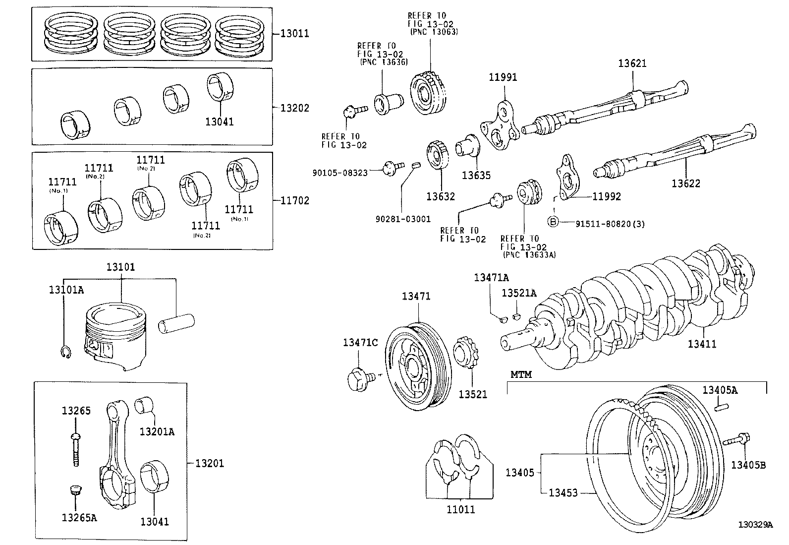  DYNA TOYOACE |  CRANKSHAFT PISTON