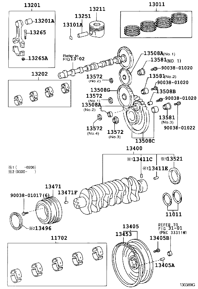  DYNA TOYOACE |  CRANKSHAFT PISTON
