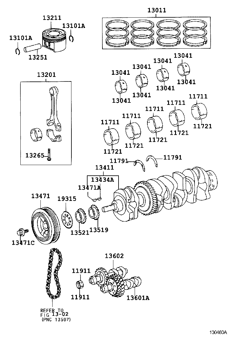  HARRIER |  CRANKSHAFT PISTON