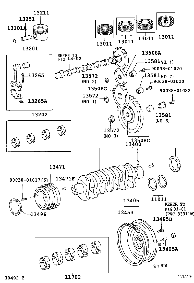  DYNA TOYOACE |  CRANKSHAFT PISTON