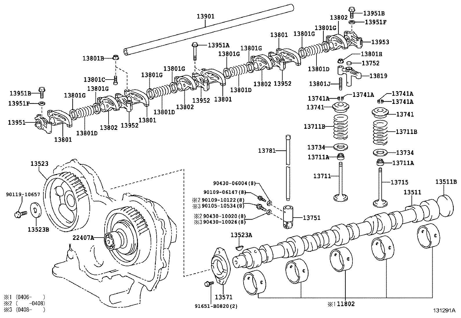  DYNA TOYOACE |  CAMSHAFT VALVE