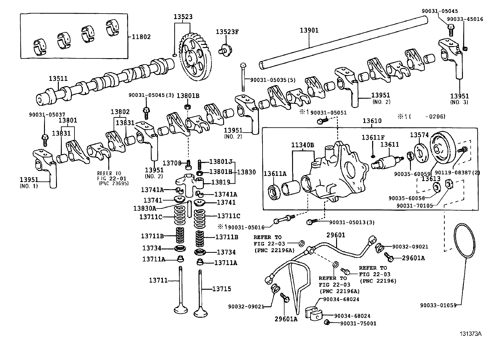  DYNA TOYOACE |  CAMSHAFT VALVE