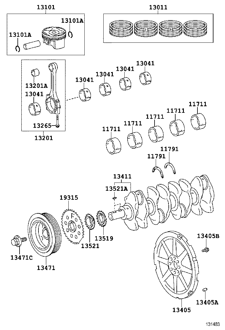  PRIUS PLUG IN LEASE |  CRANKSHAFT PISTON