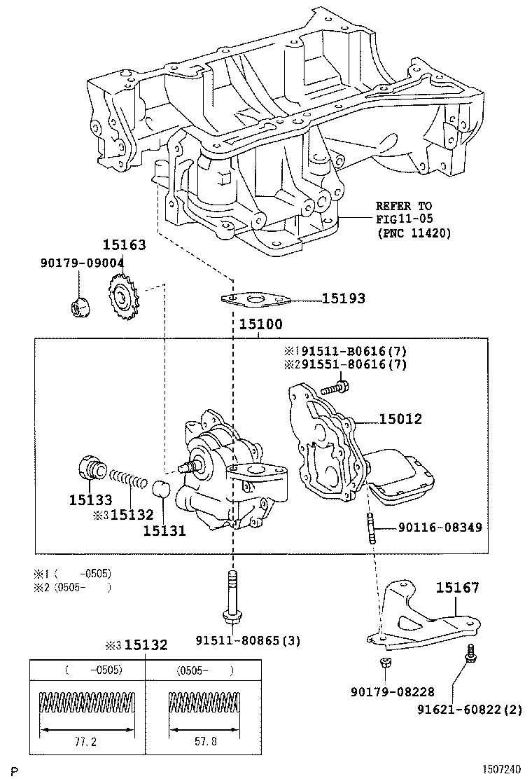  PREMIO ALLION |  ENGINE OIL PUMP