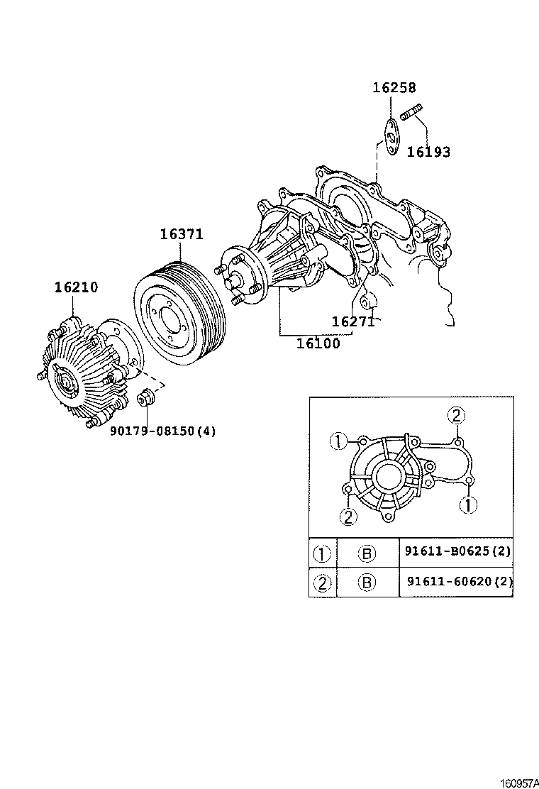  CROWN CROWN MAJESTA |  WATER PUMP