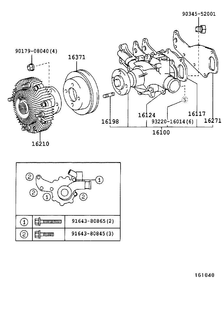  DYNA TOYOACE |  WATER PUMP