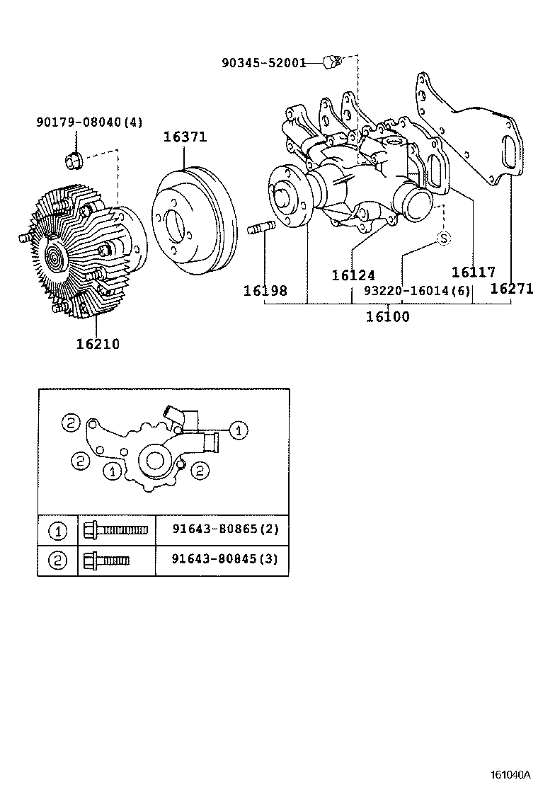  DYNA TOYOACE |  WATER PUMP