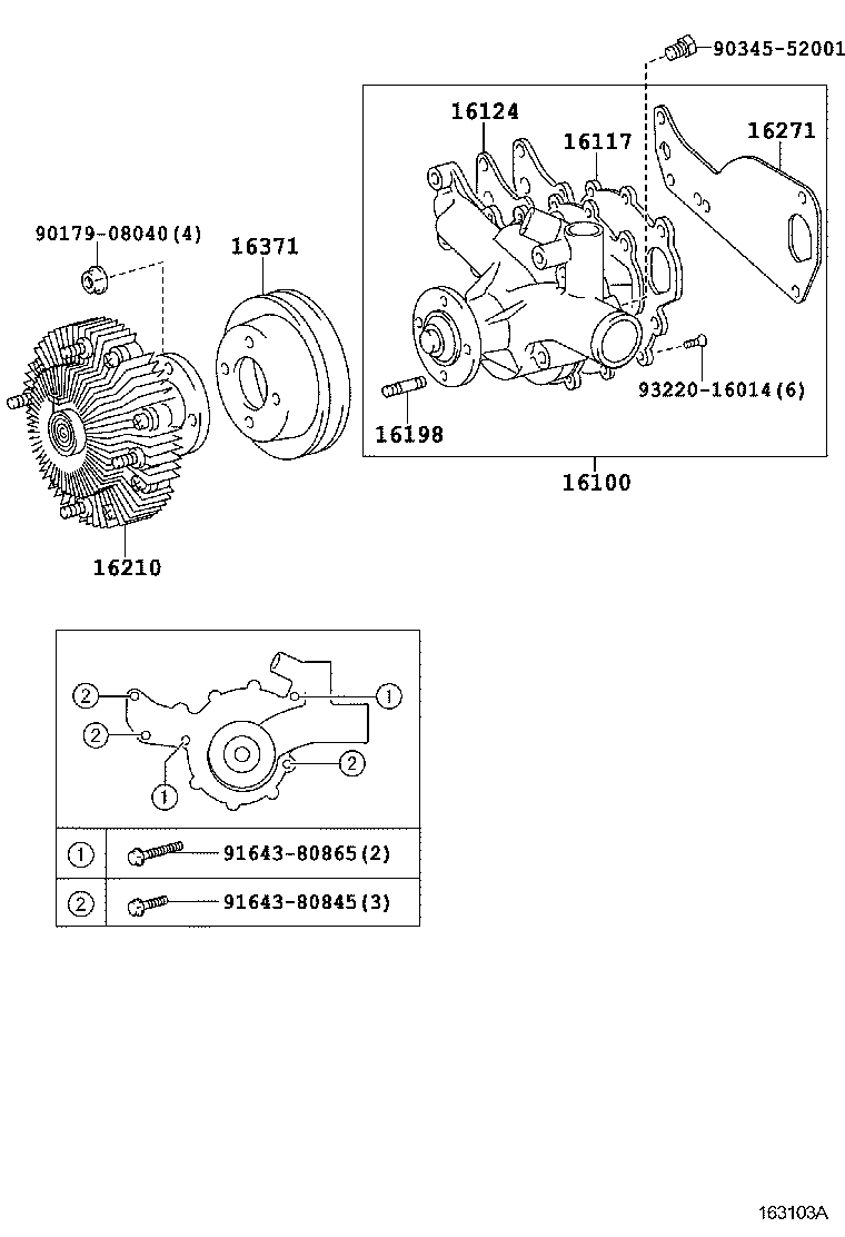  DYNA TOYOACE |  WATER PUMP